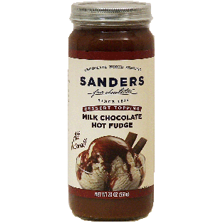 Sander's  milk chocolate hot fudge dessert topping 20oz