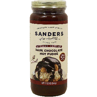 Sander's  Dark Chocolate Hot Fudge (original Swiss dark recipe) 20oz