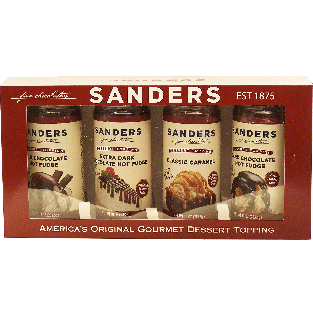 Sander's  gift topping collection, 4 10-oz, bittersweet, buttersco40oz