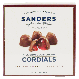 Sander's The Woodward Collection milk chocolate cherry cordials 3.5oz