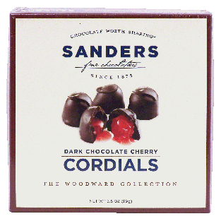 Sander's The Woodward Collection dark chocolate cherry cordials 3.5oz