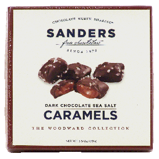 Sander's The Woodward Collection dark chocolate sea salt caramels3.5oz