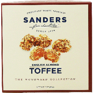 Sander's fine chocolatier english almond toffee 3oz