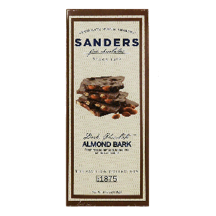 Sander's The Pavilion Collection dark chocolate almond bark 3.75oz