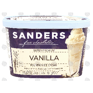 Sander's fine chocolatiers vanilla fountain ice cream 1.5-qt