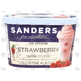 Sander's fine chocolatiers strawberry fountain ice cream 1.5-qt