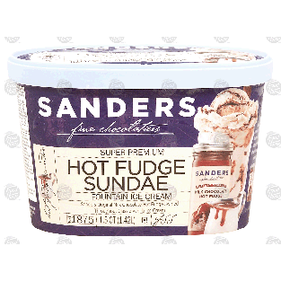Sander's fine chocolatiers hot fudge sundae fountain ice cream 1.5-qt