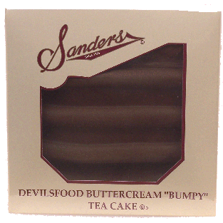 Sander's  devilsfood buttercream bumpy tea cake  19oz