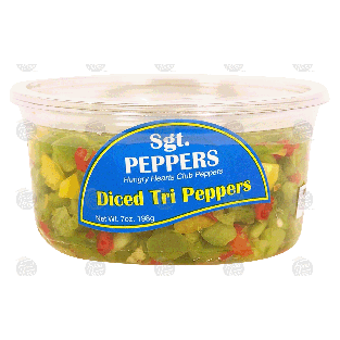 Sgt. Peppers Hungry Hearts Club Peppers diced tri peppers; mostly g7oz