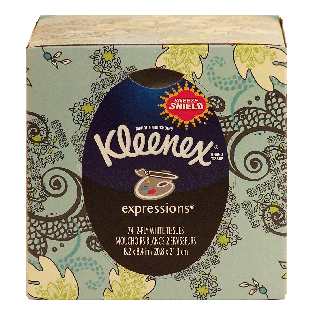 Kleenex Expressions 2-ply white tissues 74ct