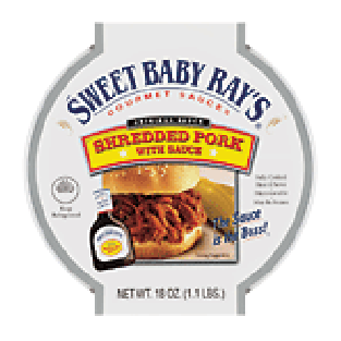 Sweet Baby Ray's  seasoned shredded pork with sauce 16oz