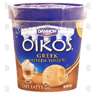 Dannon Oikos cafe latte flavor greek frozen yogurt 1-pt