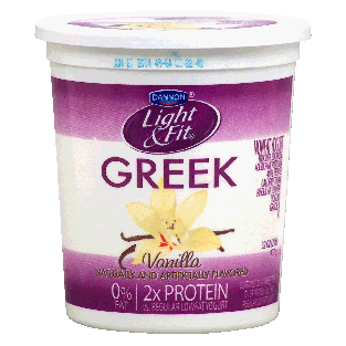 Dannon Light & Fit nonfat vanilla greek yogurt 32oz