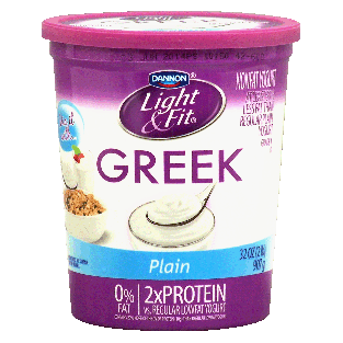 Dannon Light & Fit nonfat plain greek yogurt 32oz