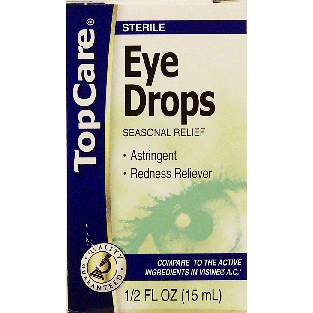 Top Care Seasonal Relief eye drops, sterile, astringent 0.5fl oz