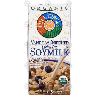 Full Circle  vanilla enriched soymilk, lactose free, organic 32-fl oz