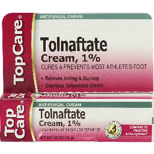 Top Care  tolnafatate antifungal cream, 1%, cures & prevents m0.5fl oz