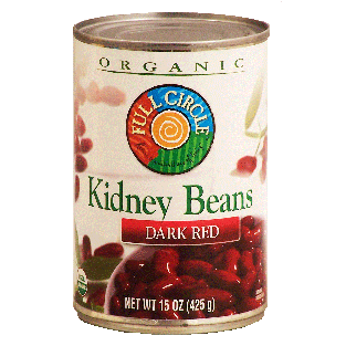 Full Circle  dark red kidney beans, organic  15oz