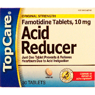 Top Care  acid reducer, prevents & relieves heartburn due to acid 30ct