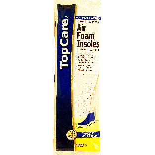 Top Care  air foam insoles, cushioning comfort, trim-to-fit, for me 1pr