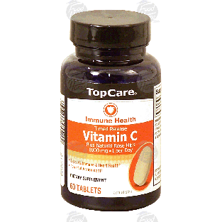 Top Care Immune Health 1000 mg time release vitamin c tablets, wit 60ct