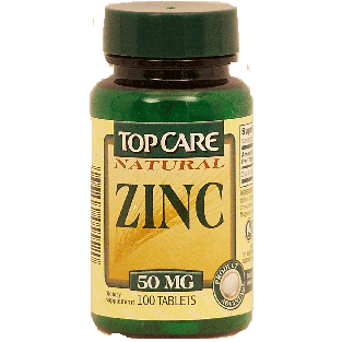 Top Care Immune Health zinc, 50 mg, tablets  100ct