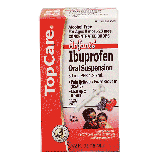 Top Care Infants' ibuprofen, oral suspension, berry flavor, al 0.5fl oz
