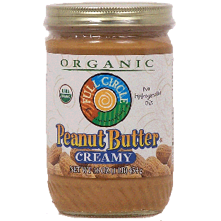 Full Circle Organic creamy peanut butter 16oz