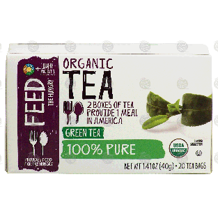 Full Circle  100% pure organic green tea, 20 tea bags 1.41-oz