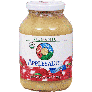 Full Circle Organic applesauce, sweetened 25oz