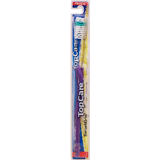 Top Care Smartgrip Contour medium bristle toothbrush, no-slip grip  1ct