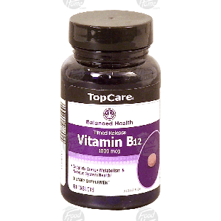 Top Care Balanced Health time released vitamin B12, 1000 mcg per t 60ct