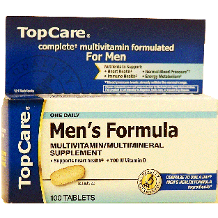 Top Care Men's mulitvitamin/multimineral, tablets  100ct