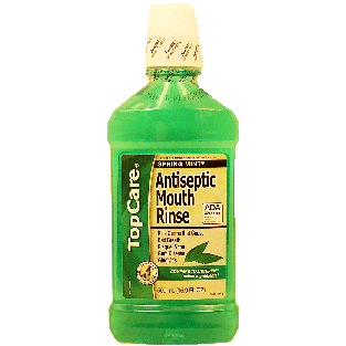Top Care  antiseptic mouth rinse, spring mint  16.9fl oz