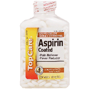 Top Care  coated aspirin, pain reliever and fever reducer, 325 mg 300ct