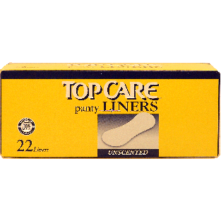 Top Care  pantiliners, regular, unscented, light  22ct