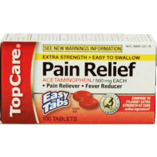 Top Care  acetaminophen 500-mg easy tabs 100ct