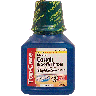 Top Care  pain reliever, cough suppressant, daytime, non-drowsy,8fl oz