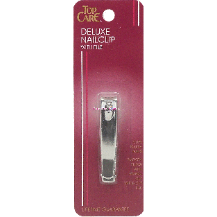 Top Care  deluxe nail clip with file, clips tough nails 1ct