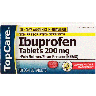 Top Care  pain reliever/fever reducer, ibuprofen tablets 200 mg 100ct