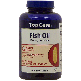 Top Care  fish oil 1200-mg per softgel, heart health 100ct