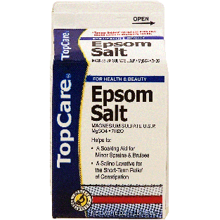 Top Care  epsom salt, magnesium sulfate usp, soaking aid for minor16oz
