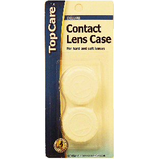 Top Care Deluxe contact lens case for hard and soft lenses 1pr