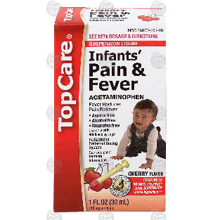 Top Care  infants' pain & fever, acetaminophen, suspension liqui 1fl oz