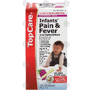 Top Care  infants' pain & fever, acetaminophen, suspension liqui 2fl oz