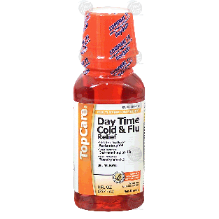 Top Care  day time cold & flu relief, acetaminophen, pain reliev 8fl oz