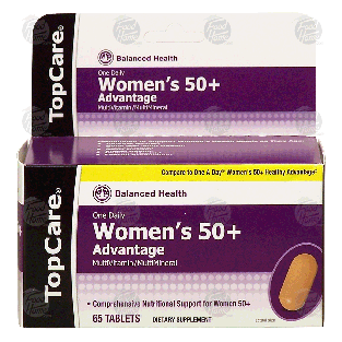 Top Care Women's 50+ advantage; multivitamin/multimineral tablets  65ct