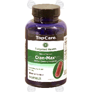 Top Care Targeted Health natural sourced cran-max, 500 mg cranberr 90ct