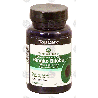 Top Care Targeted Health standardized herbal extract gingko biloba 50ct