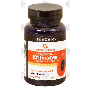 Top Care Immune Health natural sourced echinacea, 125 mg standardi 90ct
